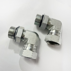 Raccordo Idraulico SAE Oring <span class=keywords><strong>Boss</strong></span> a Gomito Femmina Girevole JIC per Tubi Idraulici - Product Image 3