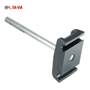 Double round guide rail for conveyors system guide rail clamp