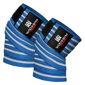 Aolikes Adjustable Professional Protection Wear-Resistant <b>Knee</b> Wraps Elastic Bandage 180*8cm Unisex for Weightlifting - Product Image 6