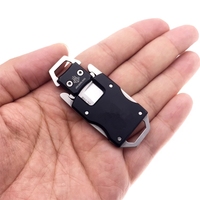 Couteau pliable miniature EDC en acier inoxydable avec porte-clés, pour les sports de plein air, le camping, la randonnée, la chasse, la survie