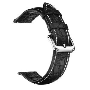 Eraysun OEM Tùy Chỉnh Chất Lượng Cao Phương Tây Handmade Alligator Da Chính Hãng Dây Đeo 18Mm 20Mm 22Mm Da Bò Da Ban Nhạc Đồng Hồ - Product Image 4