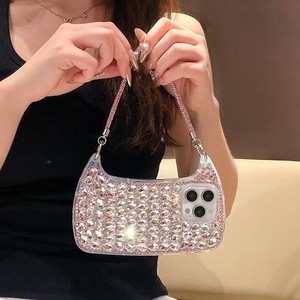 Étui de téléphone avec sangle scintillante en diamant de luxe pour <span class=keywords><strong>iPhone</strong></span> 15 <span class=keywords><strong>Pro</strong></span> <span class=keywords><strong>Max</strong></span> 16 <span class=keywords><strong>14</strong></span> Plus 11 12, coque élégante avec strass - Product Image 5