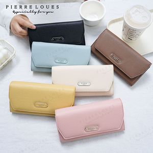 Pierre Loues Women's Long <b>Wallet</b> Yellow 5 Inch <b>Card</b> <b>Holder</b> Everyday Use - Product Image 2