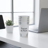 Gobelets à café en papier personnalisés à paroi simple 4oz 8oz 12oz 16oz – Lot de gobelets jetables pour expresso, latte, mocha et boissons chaudes