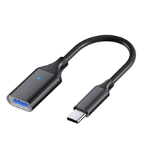 Cable OTG USB 3.0 Tipo-C Hembra a Tipo-A Macho Personalizado OEM DAJIANG, Adaptador con Conector USB 3.1 Tipo-C Macho, Salida de CC Verificada por TUV