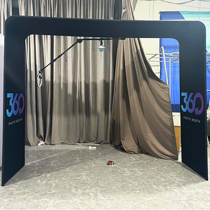 Rotation automatique 3D Overhead 360 Spin Photo Booth Fill Light Lamp iPad SLR Personnalisable Couleur Verre Trempé 3-6 Personnes - Product Image 5