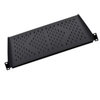 Étagères rack 12 "pour armoires rack réseau 19 pouces Étagère de montage en rack 1U Plateau en porte-à-faux ventilé pour équipement sonore informatique de serveur
