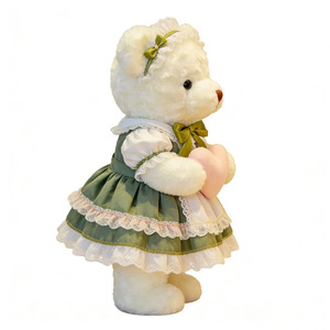 Mini ours en peluche personnalisé 2026 avec robe, ours en peluche marron pour enfants et cadeaux pour adultes - Product Image 5