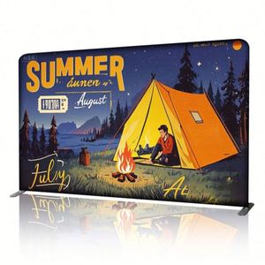 Act Fast Promotional Novelty Scrolling Aluminum Alloy Frame Modern Style Elastic Fabric High Definition Digital Printing Screen - Product Image 2