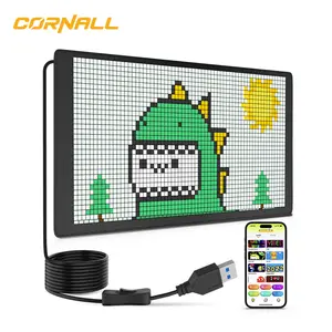 Kontrol aplikasi papan tanda LED fleksibel pesan dapat diprogram tampilan tanda LED bergulir untuk tampilan Digital toko Panel matriks LED