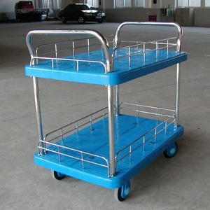 מעקה בטיחות גדר שכבה כפולה עגלת שקט שכבה כפולה כלי רכב שני-שכבה פלסטיק עגלת מכונית שטוחה למשוך משאית התאמה אישית - Product Image 5