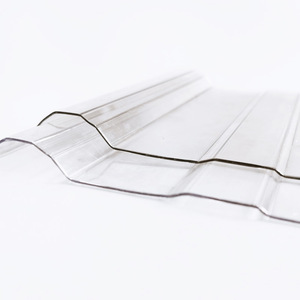Feuilles de toit en plastique ondulées, blanc, transparent, résistant au feu, matériau de toit d'extérieur pour serre - Product Image 2