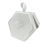Boîtes cadeaux de luxe en carton hexagonales personnalisées pour bijoux, design sur mesure, vente en gros