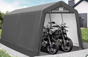 Abri de rangement portable en métal pour extérieur 6 x 6 pieds avec porte à <span class=keywords><strong>fermeture</strong></span> éclair <span class=keywords><strong>enroulable</strong></span> pour vélo, moto, respectueux de l'environnement - Product Image 2