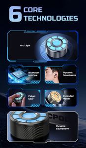 Auriculares inalámbricos Bluetooth, auriculares inalámbricos verdaderos, mini auriculares intrauditivos con control táctil y función de reducción de ruido - Product Image 3