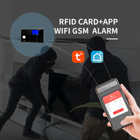 Détecteur intelligent RFID sans fil et filaire, clavier tactile, commande vocale en 11 langues, Alexa/Google Home, WiFi, GSM, système d'alarme anti-cambriolage domestique