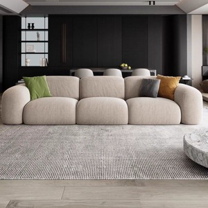 Divano Angolare di Lusso Nordico Atunus per Soggiorno, Set di Divani Modulari in Velluto a 3 Posti - Product Image 2