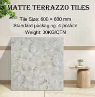 Azulejos de Cerámica Modernos Mate de 600x600, Impermeables y Antideslizantes para Uso en Interiores en Restaurantes, Hoteles y Espacios Comerciales