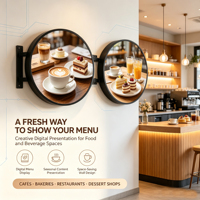 Affichage LED Rond Double Face Personnalisé P2.5 pour Publicité Intérieure – Idéal pour Magasins et Boutiques