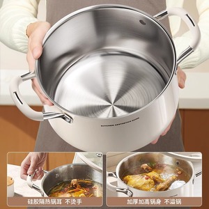 Casserole en acier inoxydable 316, 5L, compatible induction, pour cuisinières à gaz et à induction - Product Image 1