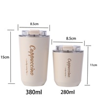 Nouvelle arrivée en gros 10oz tasses à café réutilisables en acier inoxydable isolé sous vide étanche voyage unique tasses à café