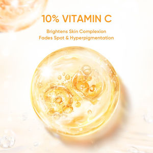 O volume antienvelhecimento do ODM do OEM desvanecer-se soro de clareamento do brilho dos pontos escuros 10% da vitamina C para a cara - Product Image 4