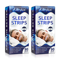 Valleylux Améliore la qualité du sommeil, soulagement instantané de la respiration nasale, dispositifs anti-ronflement, bande adhésive anti-ronflement pour dormir