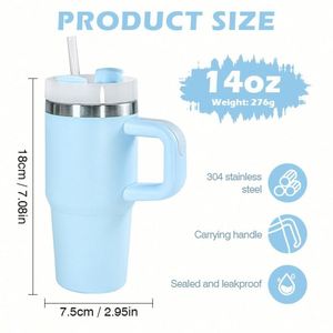 Vaso Térmico Infantil Personalizado de 14 oz, Taza de Viaje para Café, Acero Inoxidable de Grado Alimenticio, Vaso para Leche - Product Image 4