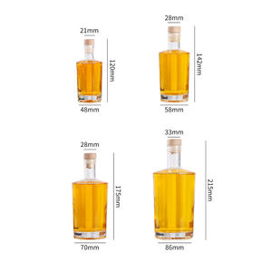 Venta al por mayor de lujo vacío amargo Tequila <span class=keywords><strong>Vodka</strong></span> botella de vino 100mL 200ml 375ml 500ml 750ml vidrio licor whisky Gin Spirit botellas - Product Image 6