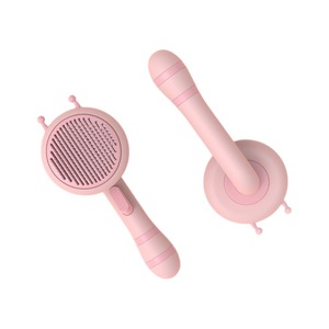 Little <b>Bee</b> Pet Needle Comb 184 Massage Beads 140 Degree Curved Teeth One Click Hair Removal For Cats And Dogs - Product Image 4