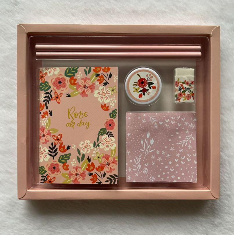 Милые школьные принадлежности, канцелярские принадлежности, подарочный набор, включая карандаш, ластик, точилка для ноутбука, Marbling Kawaii, детский прекрасный Канцелярский набор