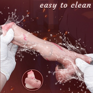 FAAK Funda de silicona para pene con nudo color piel, extensor de pene, anillo para pene, realzador sexual para hombres - Product Image 6