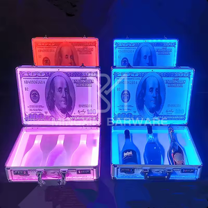 Night Club Champagne Bottle Carrier LED Liquor Display Box Stand Wine Case Dollar Design Glorifier Service Presenter - Product Image 6