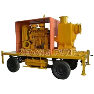 Động Cơ Diesel Driven Tự Mồi Bơm Khử Nước Di Động Thành Phố Sử Dụng Máy Bơm Nước