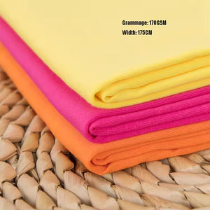 Tejido de punto de algodón peinado 40S para sudaderas y camisetas, teñido liso, transpirable, para niñas y niños - Product Image 2