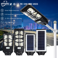 Lampadaire Solaire Extérieur Haute Puissance Étanche Intégré LED Tout-en-un 100W