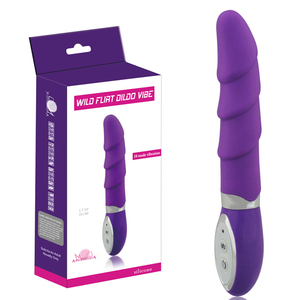 Vibromasseur Aphrodisia Wild Flirt, 10 fréquences, silicone, étanche, faible bruit, 2 piles AAA, masseur corporel, rose, violet - Product Image 1