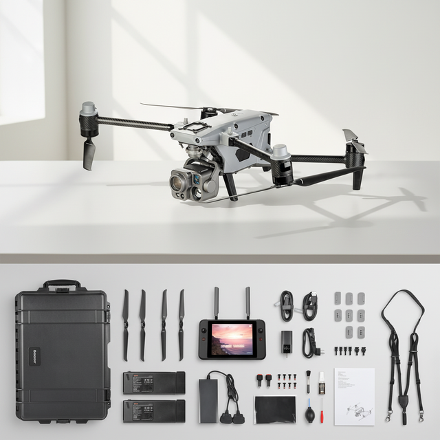 Dual Brushless Supplier Personal Range 15km Best 720 Obstacle Avoidance Long Range Inspection Drones Dual Camera 4K UHD