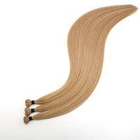 Extensions de cheveux humains bruts en gros, mini pointes en K, couleur européenne populaire, cuticules entièrement alignées, double tirage