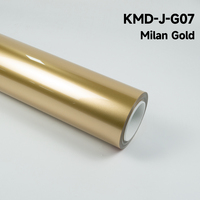KING MARTIN Film de protection de peinture sans DMF, autocollants pour carrosserie automobile, adapté aux voitures, couleur or Milan, TPU, PPF