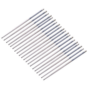 Baguettes en acier inoxydable, 4 pièces, manche en porcelaine bleue et blanche, antidérapantes, ensemble de couverts ménagers - Product Image 5