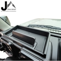 Boîte de rangement pour tableau de bord de voiture, pour Suzuki Jimny 2018 + 3 5 portes JB64 JB74, plateau organisateur avec tapis en caoutchouc antidérapant, accessoires d'intérieur