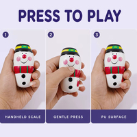 Balles anti-stress en PU à remontée lente, jouets sensoriels de Noël pour unisexe 14 ans et plus, cadeau de fête