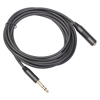 Hi-Fi-Sound 6,35mm Klinkenstecker TRS 1/4 Zoll Stereo PVC Audio-Verlängerungskabel Stecker auf Buchse 24K Vergoldet für Kopfhörer