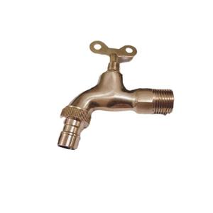 Grifo individual de seguridad para exteriores, mango de aluminio para el hogar, color latón, cerradura y llave, adecuado para grifos de lavadora. - Product Image 6