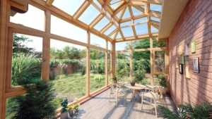 厂家直销预制铝合金双层钢化低辐射玻璃防风防雨户外卧室和车房阳光房 - Product Image 3