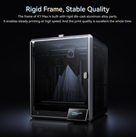 Imprimante 3D Creality pour usage domestique K1 Max, impression de grande taille, haute vitesse, haute précision, entièrement automatique, aucun nivellement requis. CREALITY