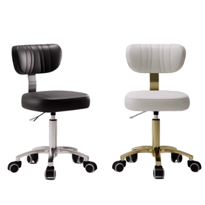Sillón de Peluquería Reclinable, Taburete Giratorio de Acero Inoxidable con Altura Ajustable, Bomba Hidráulica Profesional 360 - Product Image 1
