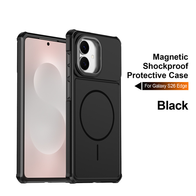 Multi Color Available TPU+PC Shockproof Case With Lens Airbag Guard Anti-Scratch Anti-Drop Cover for Samsung Galaxy S26/S26 Plus