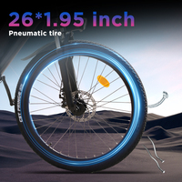 Vélo de montagne électrique en alliage léger EB7 pour hommes de 26 pouces, 36v, vélo tout-terrain pour adultes